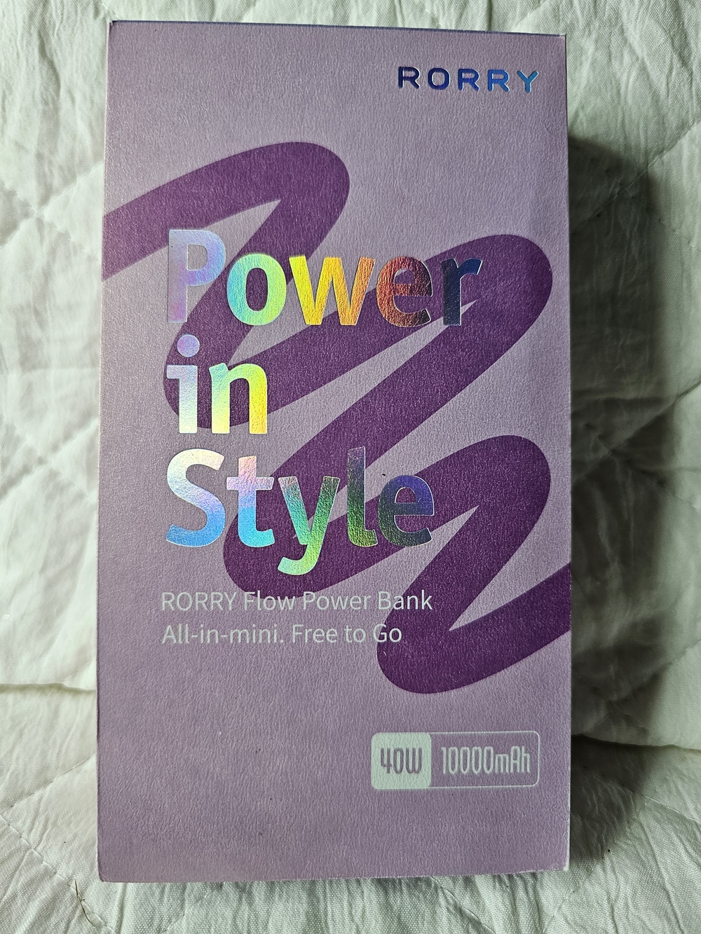 Rorry 10000mAh Flow Power Bank - Purple